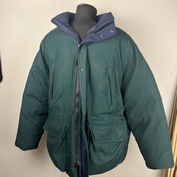 Eddie Bauer Coat Jacket X-Large Men’s Green Good Down Ridge Line - Picture 1 of 14
